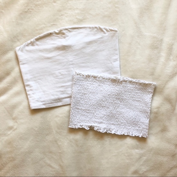 Garage Tops - 2 FOR $10 Garage white tube tops